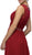 Dancing Queen - 9580 Jeweled Illusion Ruched Chiffon Prom Dress In Red