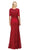 Dancing Queen - 9586 Embroidered V-Neck Evening Dress