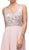 Dancing Queen - 9589 Beaded Bodice Chiffon A-line Prom Dress In Pink