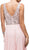 Dancing Queen - 9589 Beaded Bodice Chiffon A-line Prom Dress In Pink
