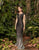 Alexander by Daymor - 959 Jewel Fitted Sheath Evening Gown In Black and Silver