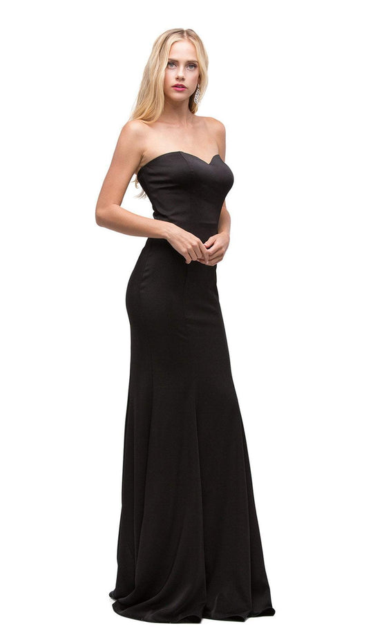 Dancing Queen - 9607 Long Strapless Trumpet Prom Dress