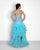 Blush - Strapless Embellished Ruffled Long Gown 9608 In Blue