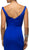 Dancing Queen - 9609 V-Neck Wide Waistband  Evening Dress in Blue