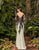 Alexander by Daymor - 960 Illusion Sleeves Sequin Lace Applique Sheath Gown In White and Black