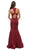 Dancing Queen - 9637 Magnificent V-Neck Racer Back Prom Dress