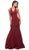 Dancing Queen - 9637 Magnificent V-Neck Racer Back Prom Dress
