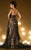 MNM Couture - 9649 Strapless Empire Waist Evening Gown In Black