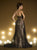 MNM Couture - 9649W Strapless Empire Waist Evening Gown In Black