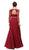 Dancing Queen - 9660 Jewel Ornate Neckline Long Sleeve Prom Dress