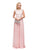 Dancing Queen - Illusion-Lace Bodice Chiffon A-Line Dress 9675 in Pink