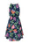 Taylor - 9682M Floral Print Tie Keyhole Front Dress In Blue and Floral