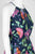 Taylor - 9682M Floral Print Tie Keyhole Front Dress In Blue and Floral