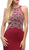 Dancing Queen - 9697 Embellished Bodice Long Prom Dress with Racer Back in Red