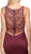 Dancing Queen - 9699 Glamour Embellished Sheer Back Long Mermaid Prom Dress in Red