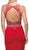 Dancing Queen - 9700 Mock Two-Piece Embellished Bodice Prom Gown in Red