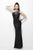 Primavera Couture - 9703 Sequin Studded One-Shoulder Gown in Black