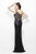 Primavera Couture - 9703 Sequin Studded One-Shoulder Gown in Black