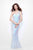 Primavera Couture - 9703 Sequin Studded One-Shoulder Gown in White