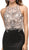 Dancing Queen - 9706 Teardrop Back Cutout Beaded Ornate Prom Dress in Black