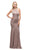 Dancing Queen - 9708 Jeweled Keyhole Neckline Long Prom Dress