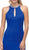 Dancing Queen - 9708 Jeweled Keyhole Neckline Long Prom Dress