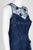 Taylor - 9711M Embroidered Floral Appliqued Short Dress In Blue
