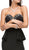 Dancing Queen - 9713 Strapless Sweetheart Prom Dress with Side Peplum in Black