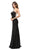 Dancing Queen - 9715 Adorned Sleeveless Illusion Jewel Jersey Prom Dress In Black