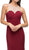 Dancing Queen - 9715 Adorned Sleeveless Illusion Jewel Jersey Prom Dress In Red