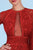 MNM Couture - 9715 Floral Lace Jewel Dress In Red