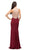 Dancing Queen - 9715 Adorned Sleeveless Illusion Jewel Jersey Prom Dress In Red