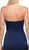 Dancing Queen - 9720 Strapless Sweetheart Beaded Jersey Prom Dress In Blue