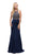 Dancing Queen - 9726 Halter Prom Dress with Embellished Bodice