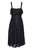 Taylor - 9737M Ruffled Panel Lace A-Line Dress In Black