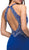 Dancing Queen - 9737 Halter Neck Beaded Bodice Long Prom Dress in Blue