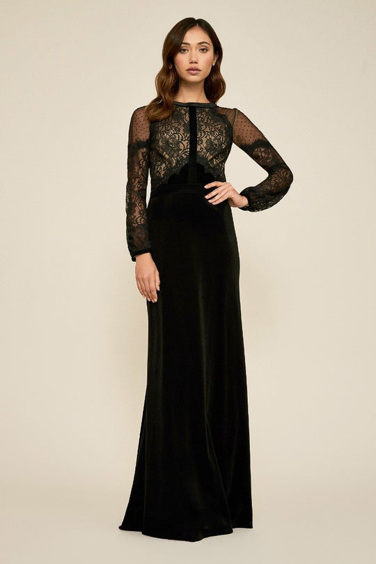 Tadashi Shoji - Lace Embroidered Sheath Dress In Black and Neutral