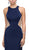 Dancing Queen - 9746 Jewel Fitted Sheath Prom Dress In Blue