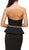 Dancing Queen - 9753 Removable Straps Embellished Peplum Evening Dress In Black