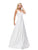 Dancing Queen Bridal - Plunging V-neck Satin Prom Dress 9754 - 1 pc Off White In Size 3XL Available