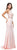 Lace Applique Beaded Bodice Long Prom Dress in Pink