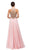 Chiffon Halter A-Line Evening Dress - ADASA