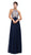 Chiffon Halter A-Line Evening Dress - ADASA