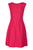 Taylor - 9779M Sleeveless Boat Neckline Solid Matelasse Short Dress In Red and Pink