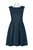 Taylor - 9779M Sleeveless Boat Neckline Solid Matelasse Short Dress In Blue