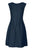 Taylor - 9779M Sleeveless Boat Neckline Solid Matelasse Short Dress In Blue