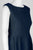 Taylor - 9779M Sleeveless Boat Neckline Solid Matelasse Short Dress In Blue