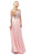 Dancing Queen - 9789 Illusion Two-Piece Embellished Top Prom Dress