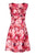 Taylor - 9793M Cap Sleeve Aquarelle Rose Print Dress In Pink and Floral