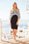 Tadashi Shoji - Lace Embroidered Illusion Cocktail Dress In Black and White